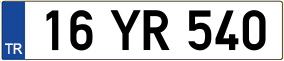 Trailer License Plate